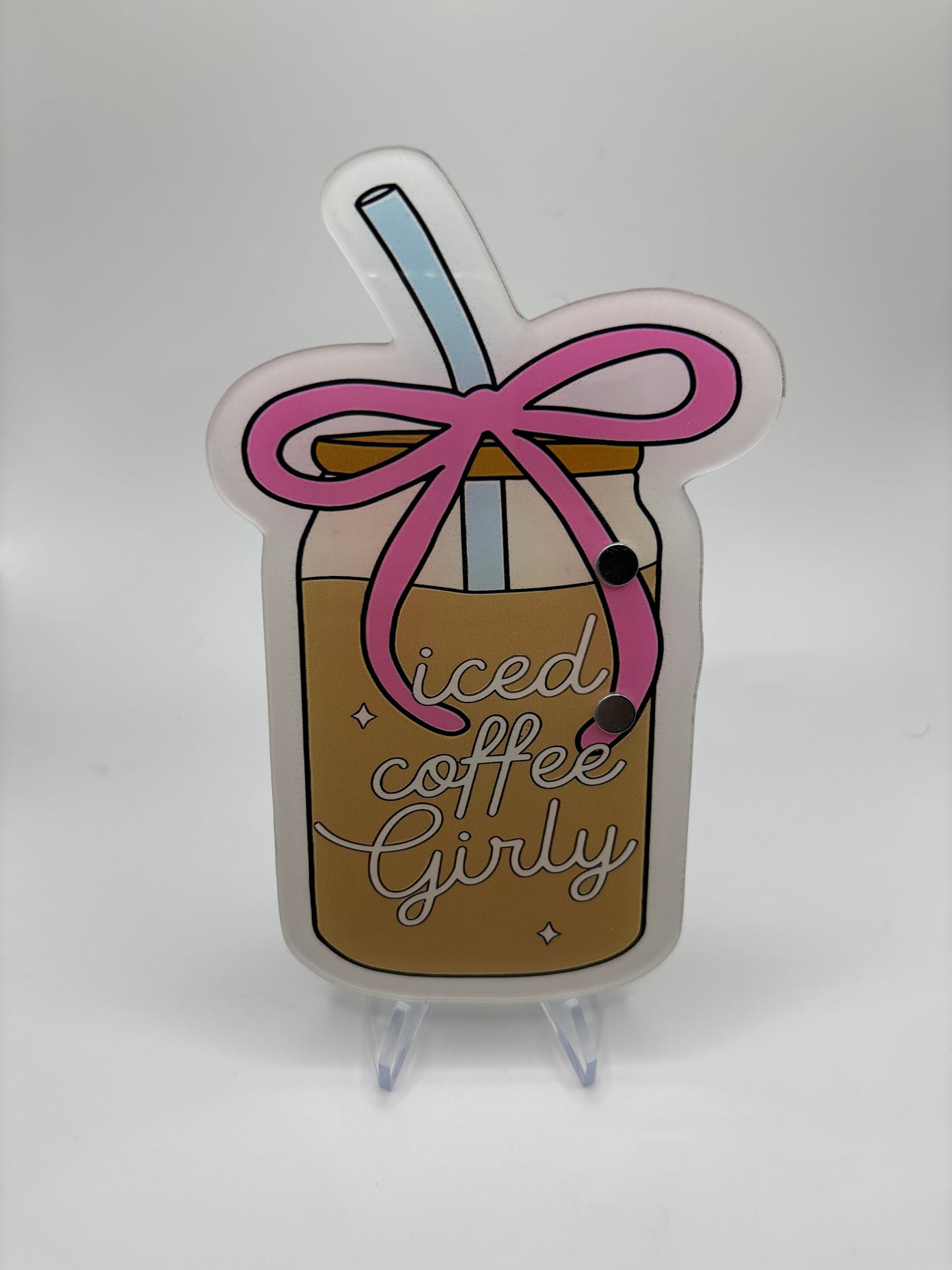 Iced Coffee Girly Lash Tile