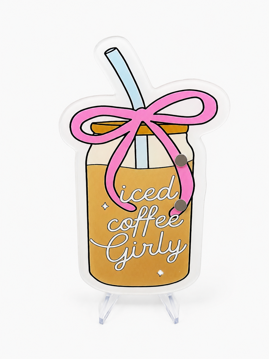 Iced Coffee Girly Lash Tile